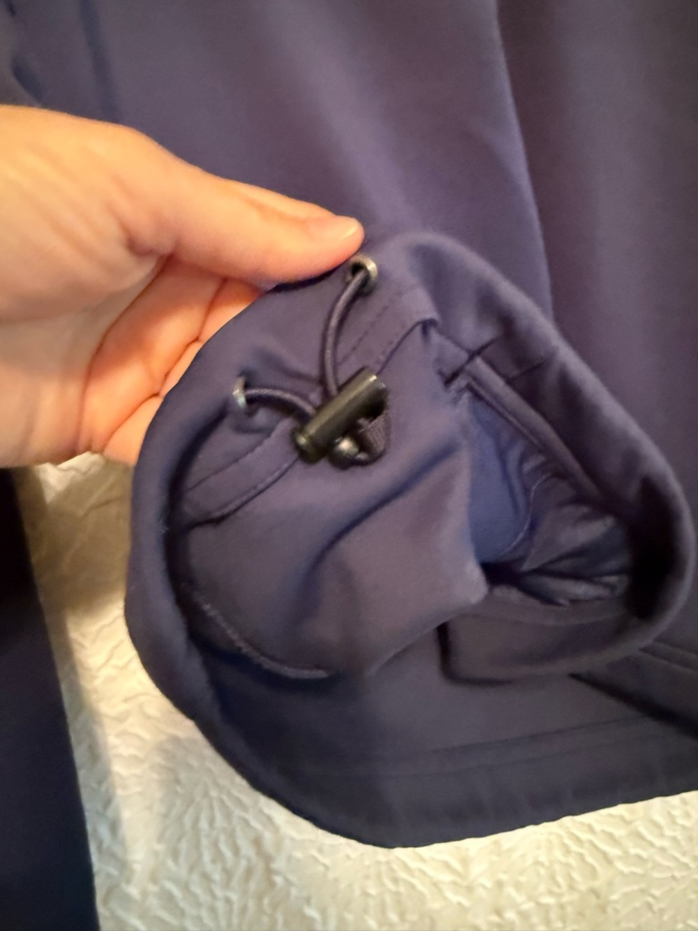 Zero Restriction Tour Series Navy Quarter-Zip Pullover with Gray Accents, Medium - Picture 3 of 5